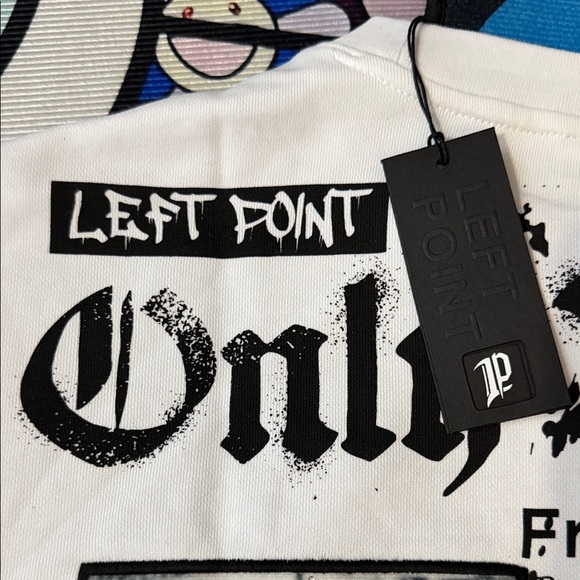 LP - SWEATSHIRT ONLY BELONG RHINESTONE WHITE ( RUNS SMALL ) Fits Large - Picture 14 of 15